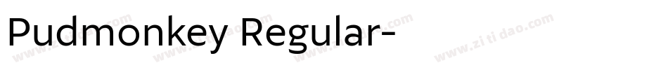 Pudmonkey Regular字体转换